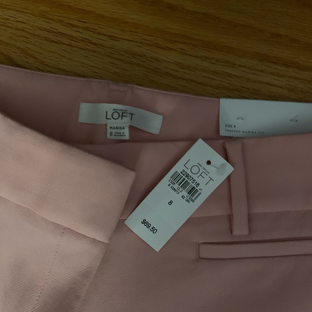 Loft Marisa Pink ankle pants